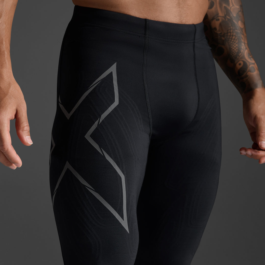 2XU | MCS メンズ ランコンプレッション ロングタイツ（ツータイムズ