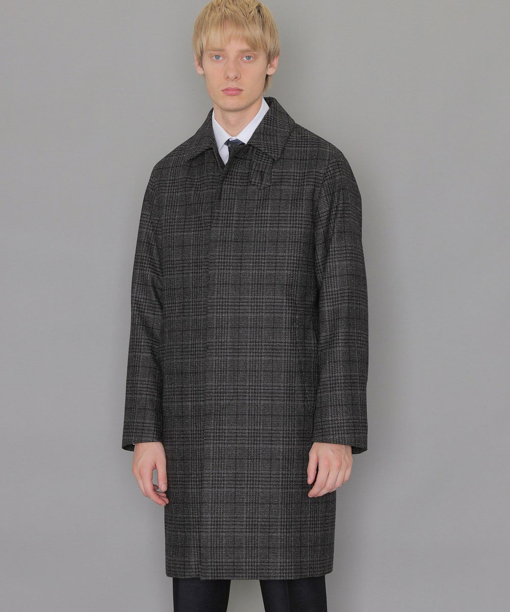 DUNFORD】【Loro Piana Fabric】グレンチェックウールステンカラー