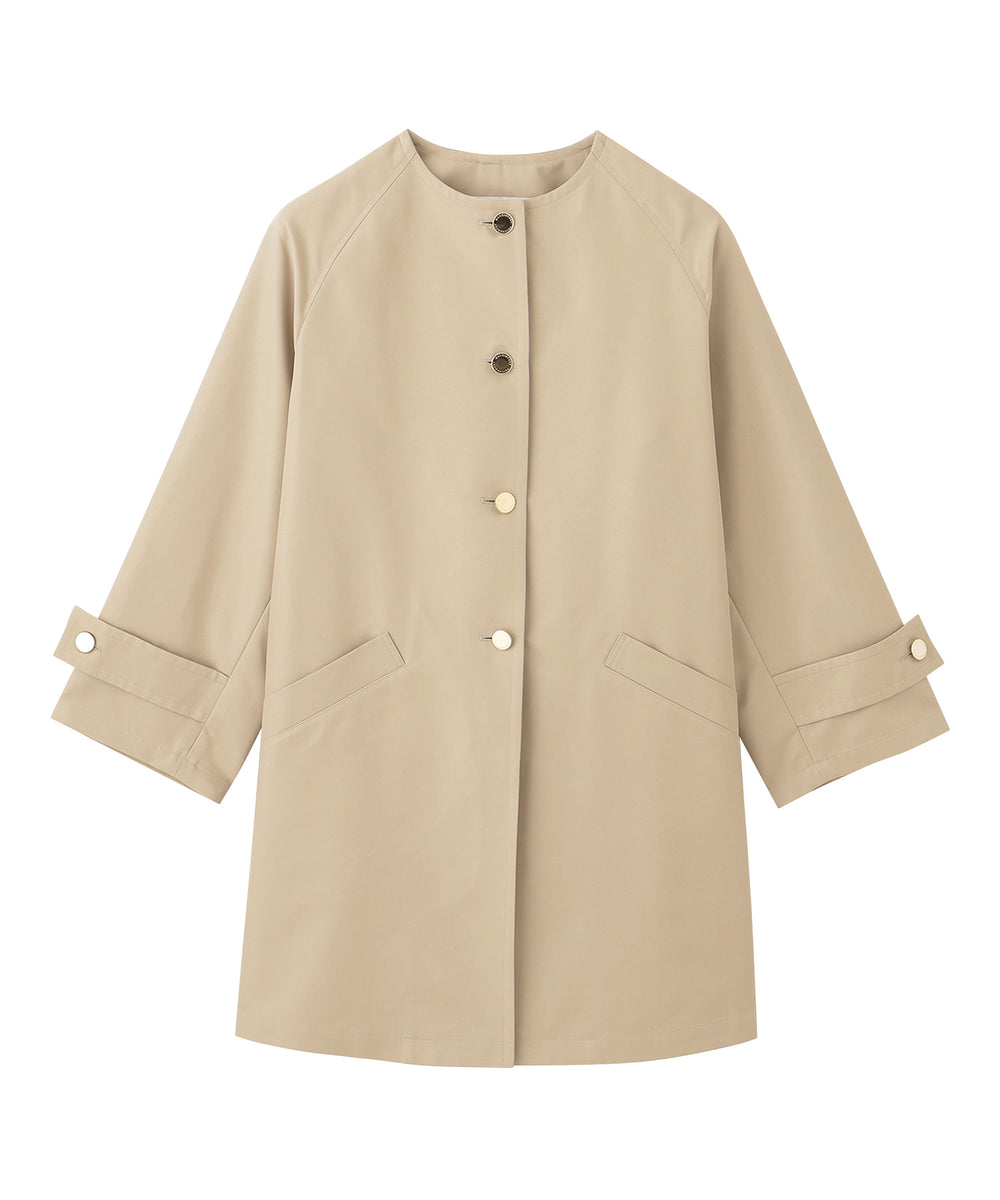 WELBURY NO COLLAR(ウェルベリーノーカーラー)】ダブルクロス製(コート