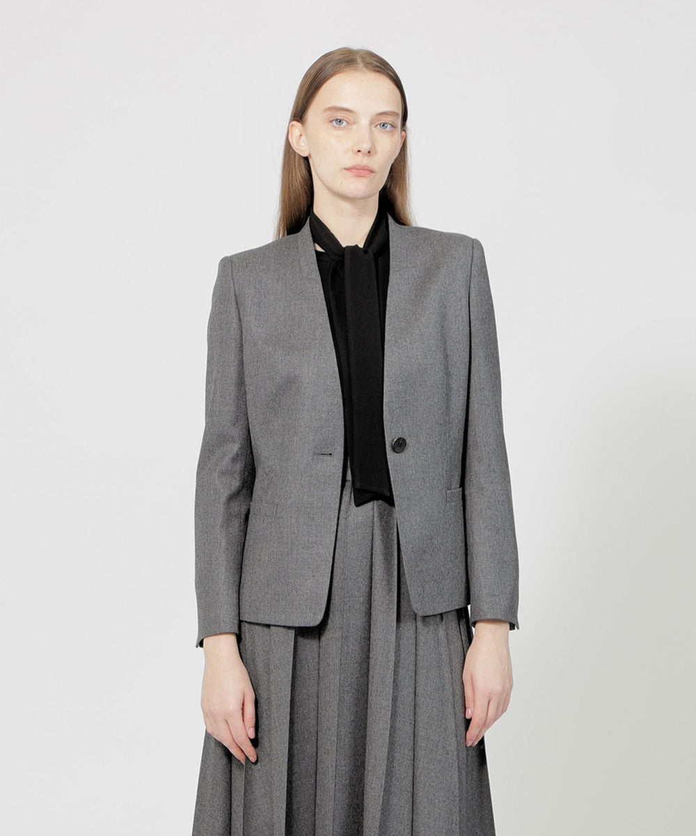 ストレッチウールフラノ Vカラージャケット(ジャケット)｜EPOCA(エポカ