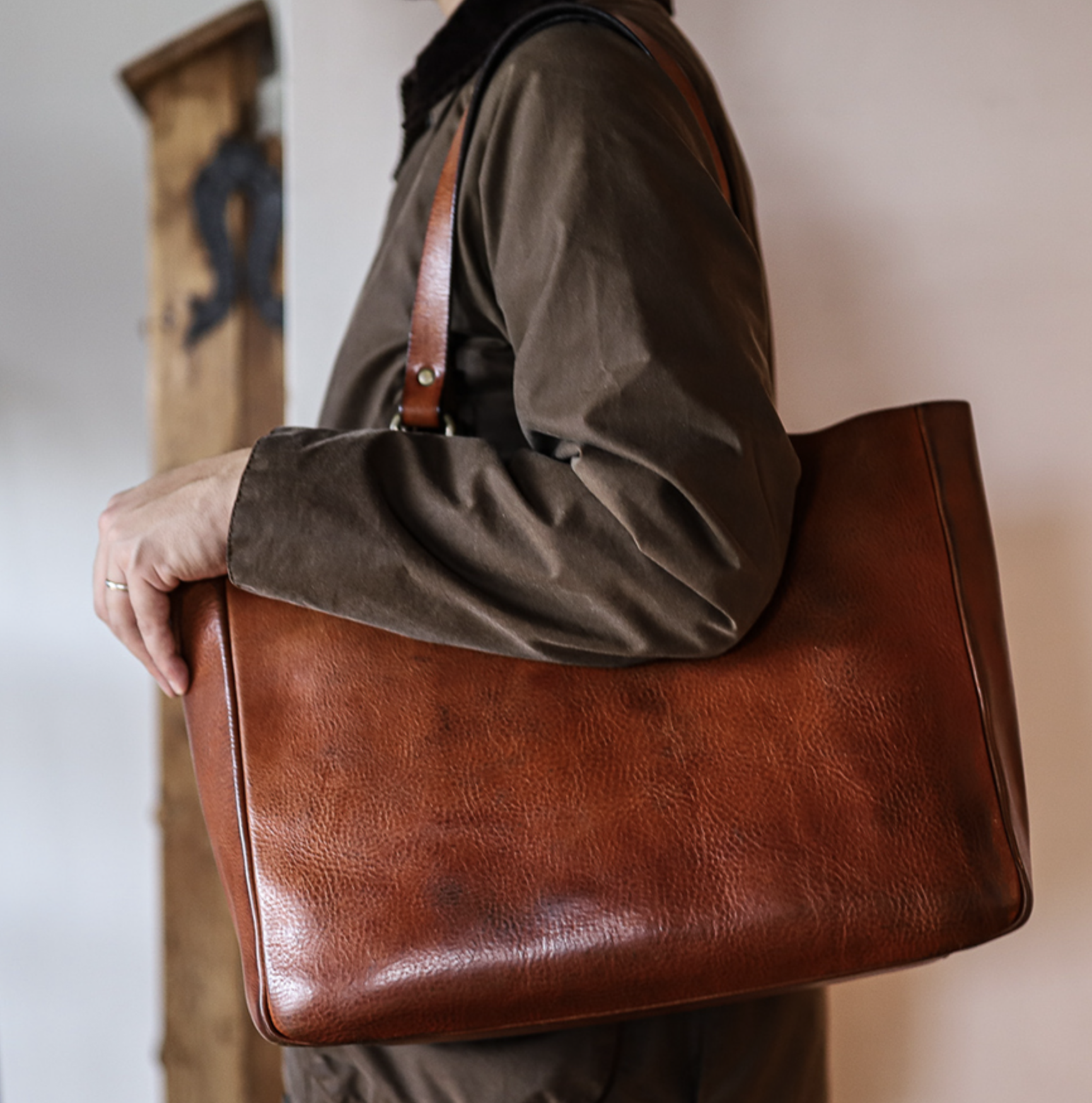 Bono - Tote Bag - Width Type｜SLOW – スロウ 公式ECサイト | 革製の