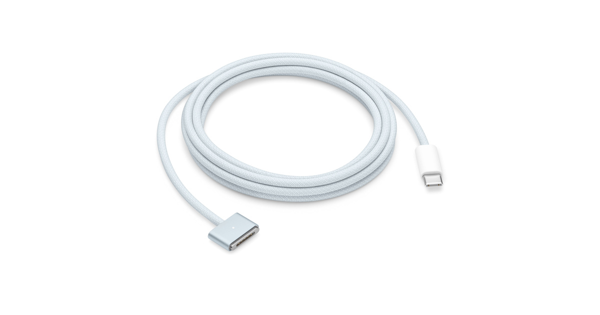 USB-C - MagSafe 3ケーブル（2m）- スカイブルー - Apple（日本）