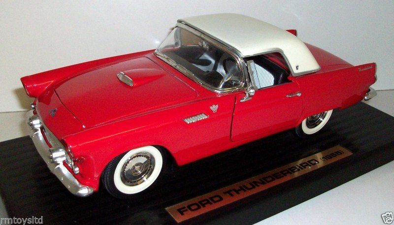 ROAD TOUGH 1/18 - 92068 1955 FORD THUNDERBIRD - RED | eBay