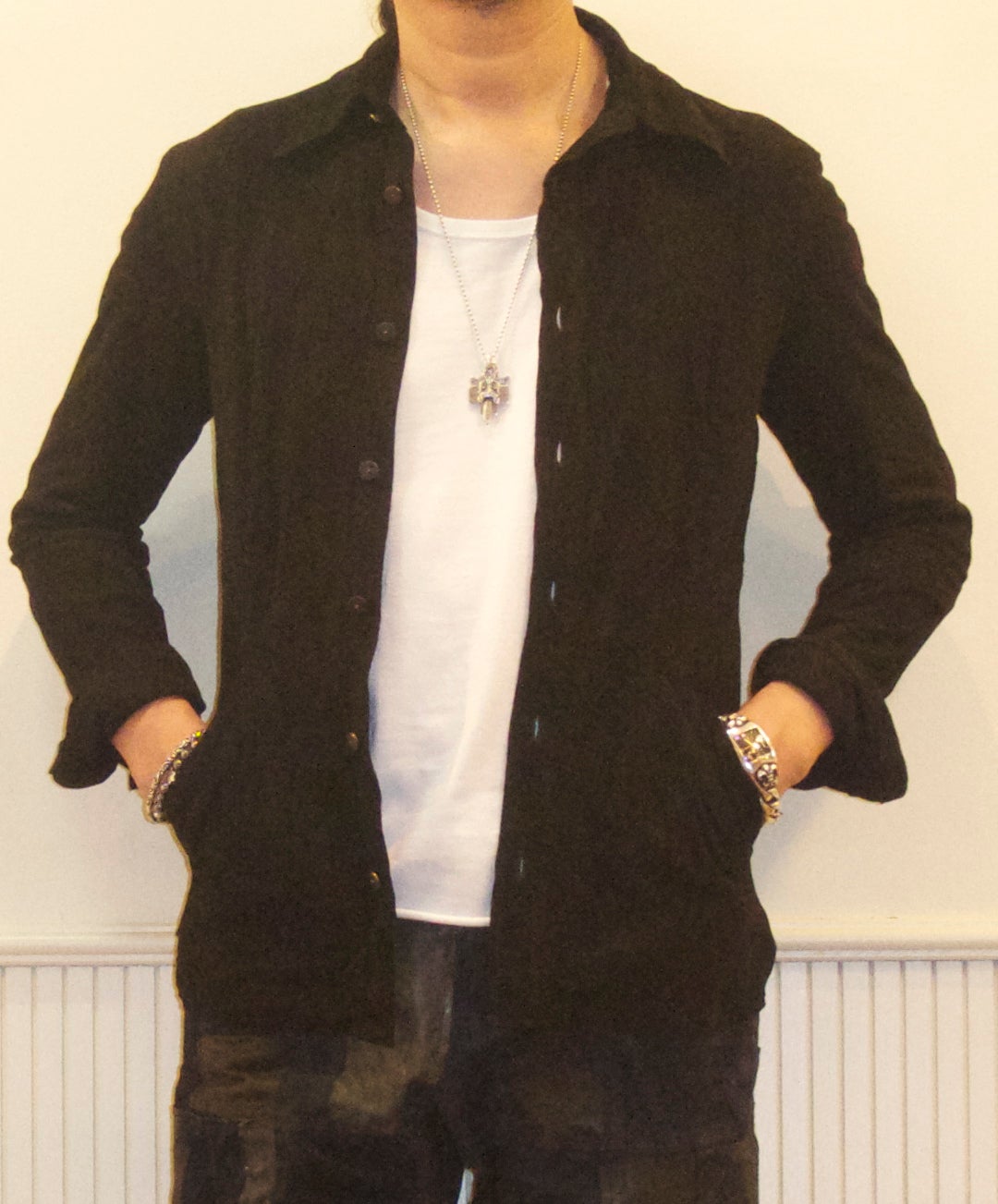 isamukatayama backlash カンガルーレザーシャツ | amexclothing men's