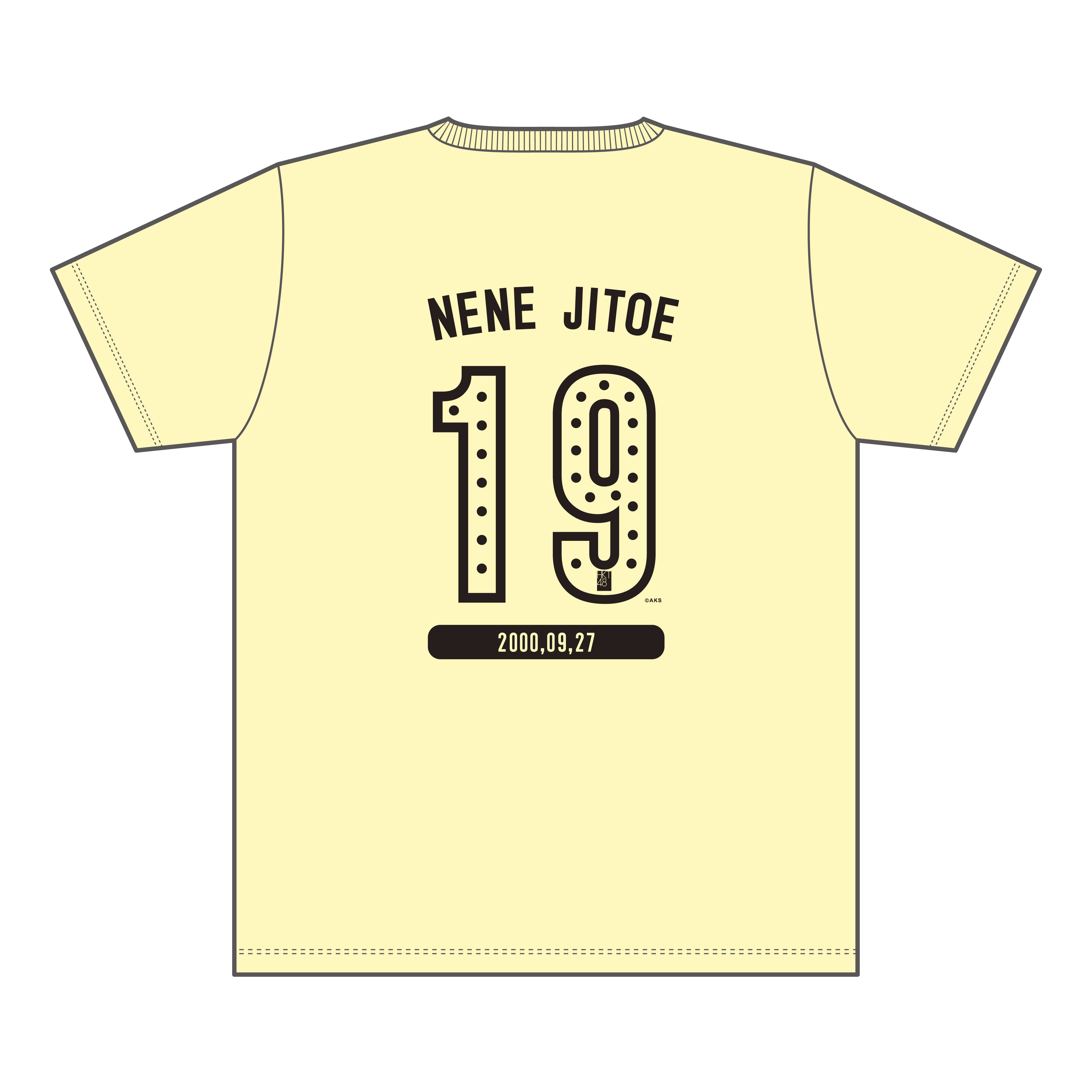 HKT48 2019年9月度メンバーデザイン生誕記念Tシャツ及びマフラータオル