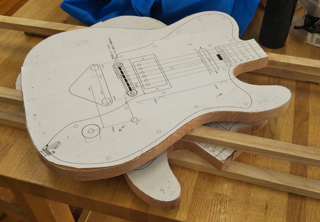 自作エレキギター製作記録① ボディ製作～塗装 | ENSEMBLE