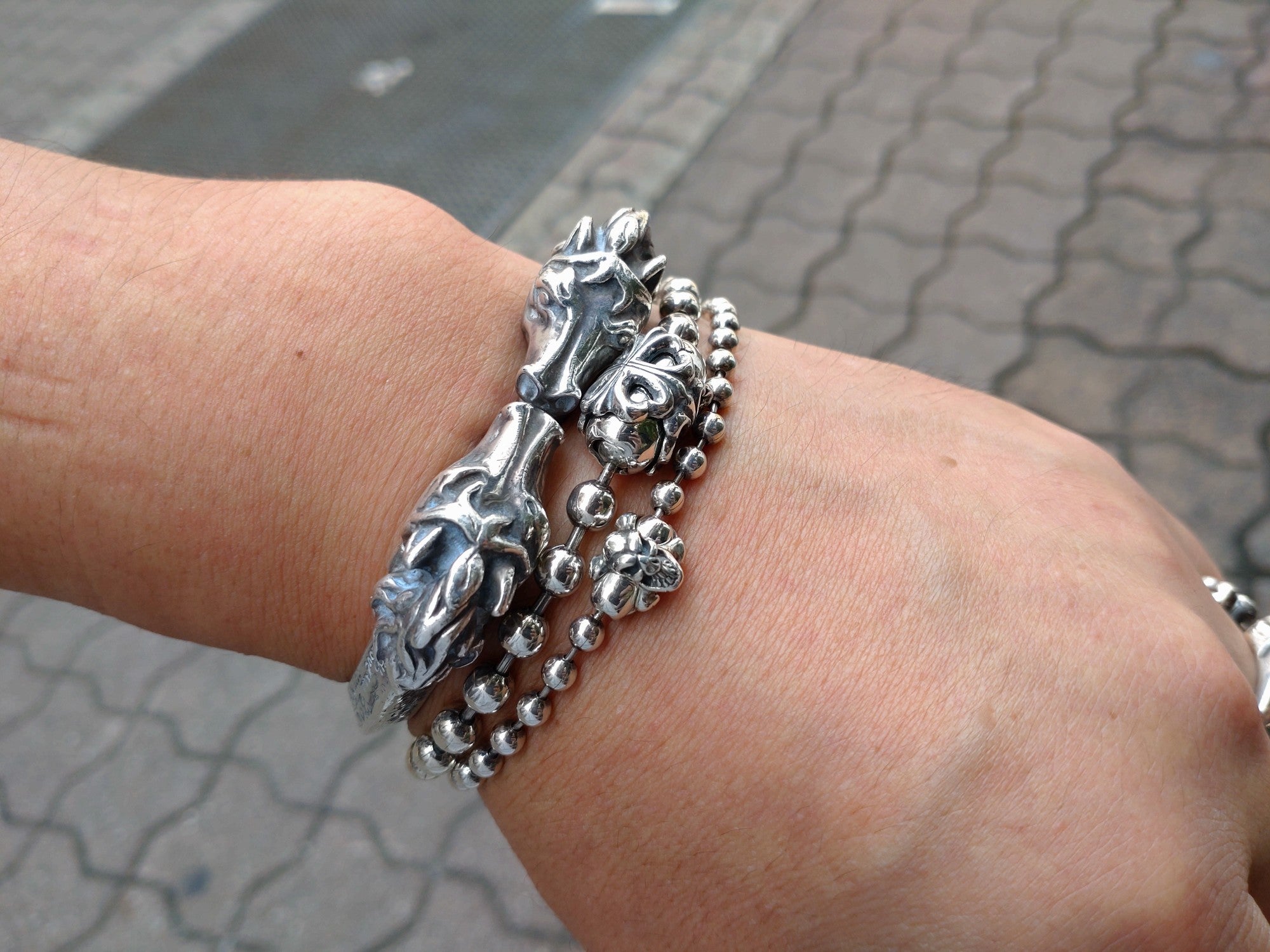 BWL / BALL CHAIN BRACELET 4mm & 5,5mm | BILL WALL LEATHER UENO