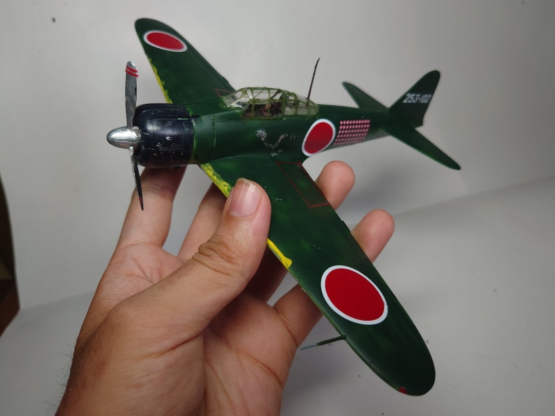 完成&製作記】タミヤ 1/48 零式艦上戦闘機21型 岩本徹三飛曹長搭乗機