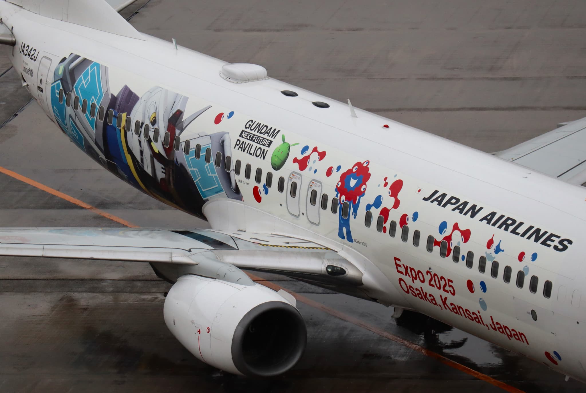 日本航空 Boeing 737-800 ：JA342J JALガンダムJET | Mの小部屋