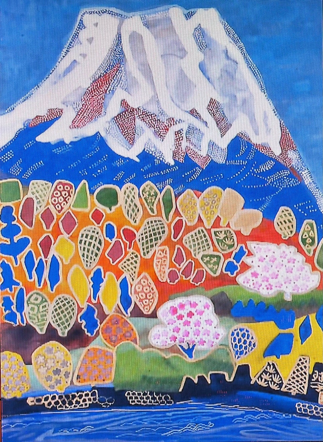 花咲く富士／片岡球子 | 色彩認定講師／近藤正憲／COLOROZA