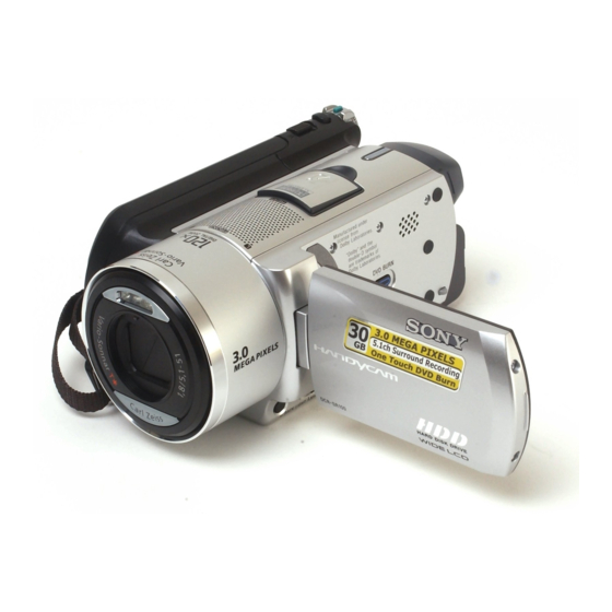 SONY HANDYCAM DCR-SR100 OPERATING MANUAL Pdf Download | ManualsLib