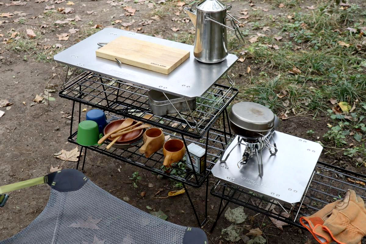 ユニフレーム「フィールドラック」のステンレス天板が劇的進化！単独