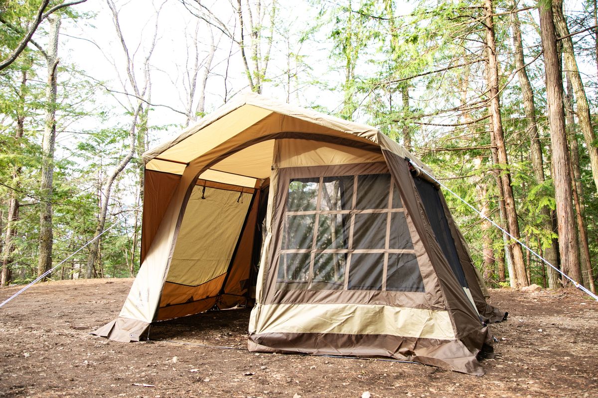 クルマとつなげても単体でも使えるogawaの「カーサイドロッジ」で快適