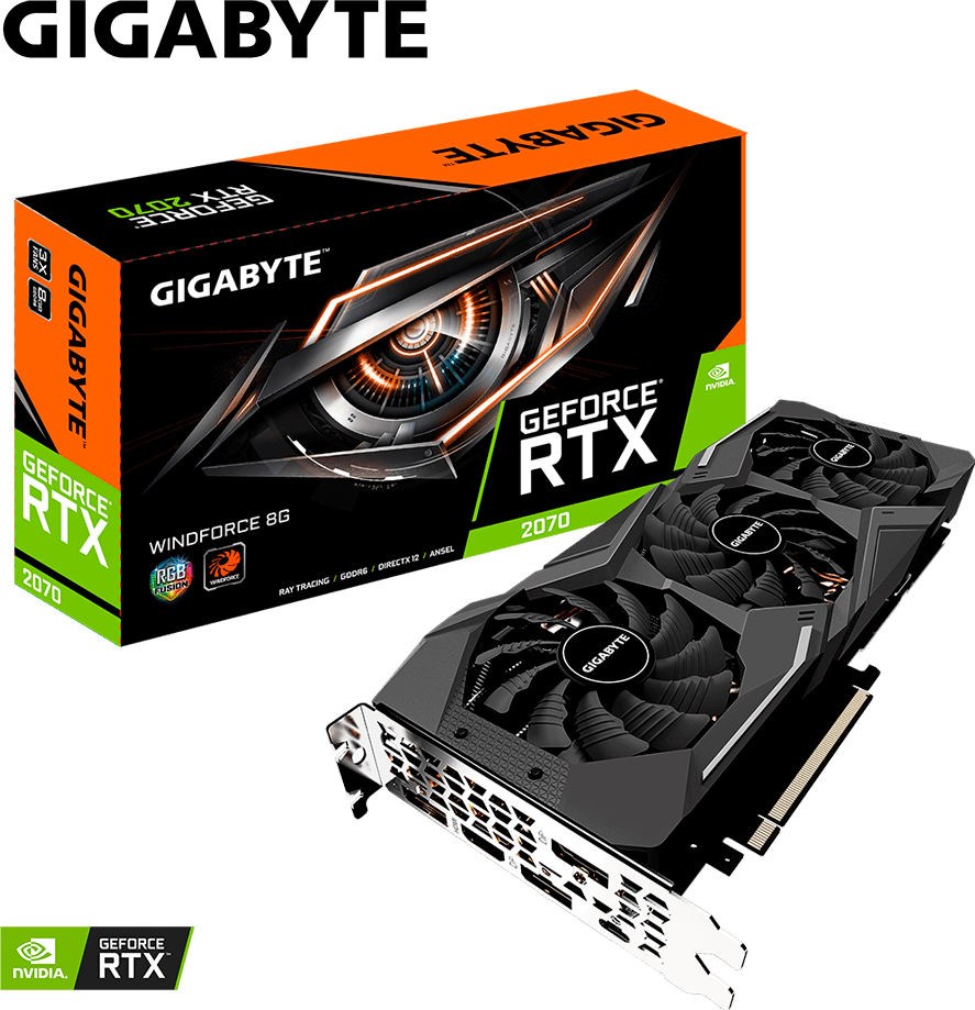 GeForce RTX™ 2070 WINDFORCE 8G (Rev. 1.0) - GIGABYTE Japan