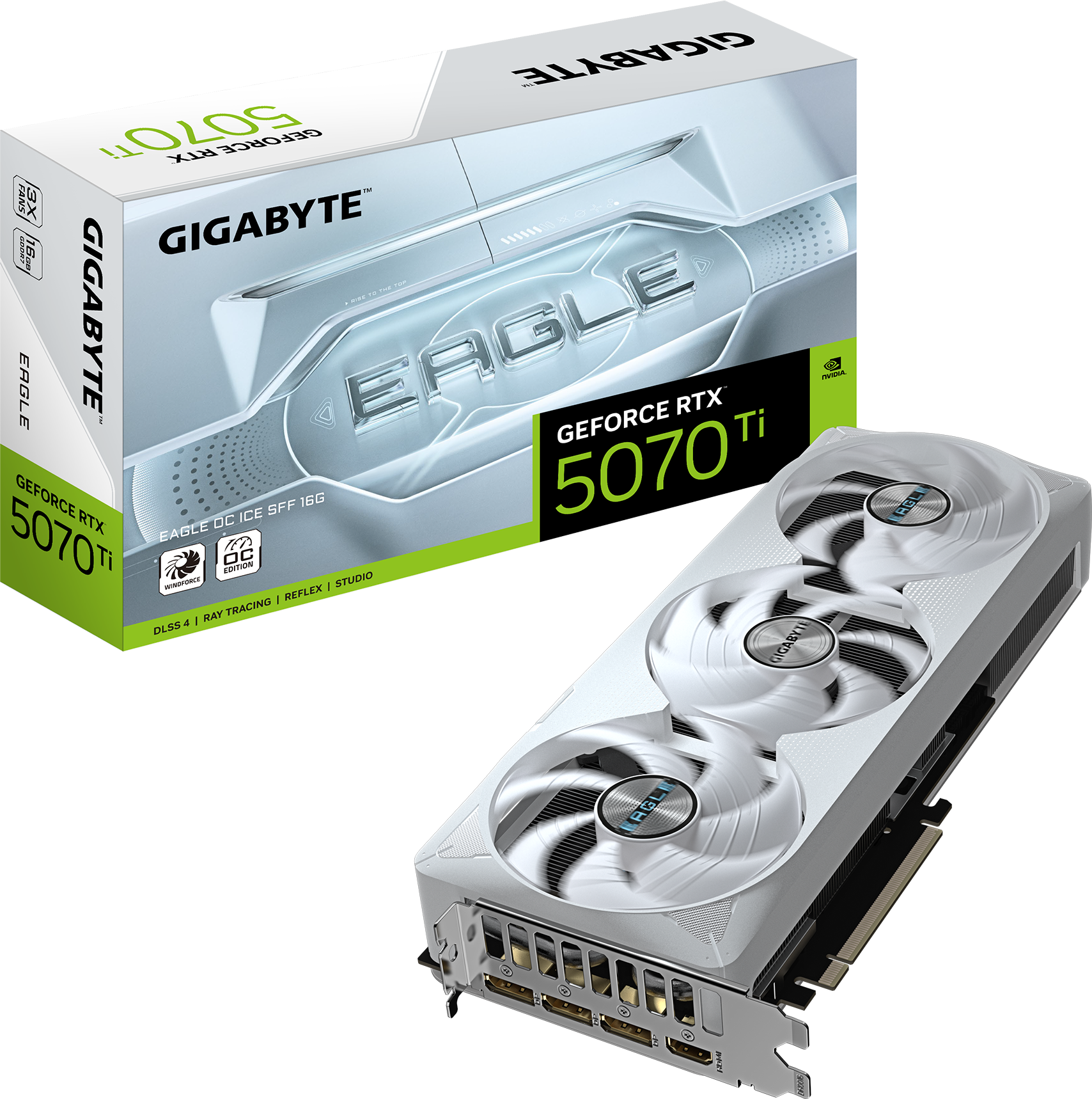 GeForce RTX™ 5070 Ti EAGLE OC ICE SFF 16G - GIGABYTE Japan