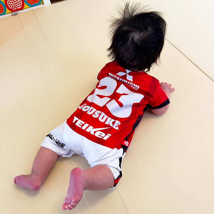 2026ベビーロンパース（ネーム＆ナンバー/ハート12）〈2026年5月上旬