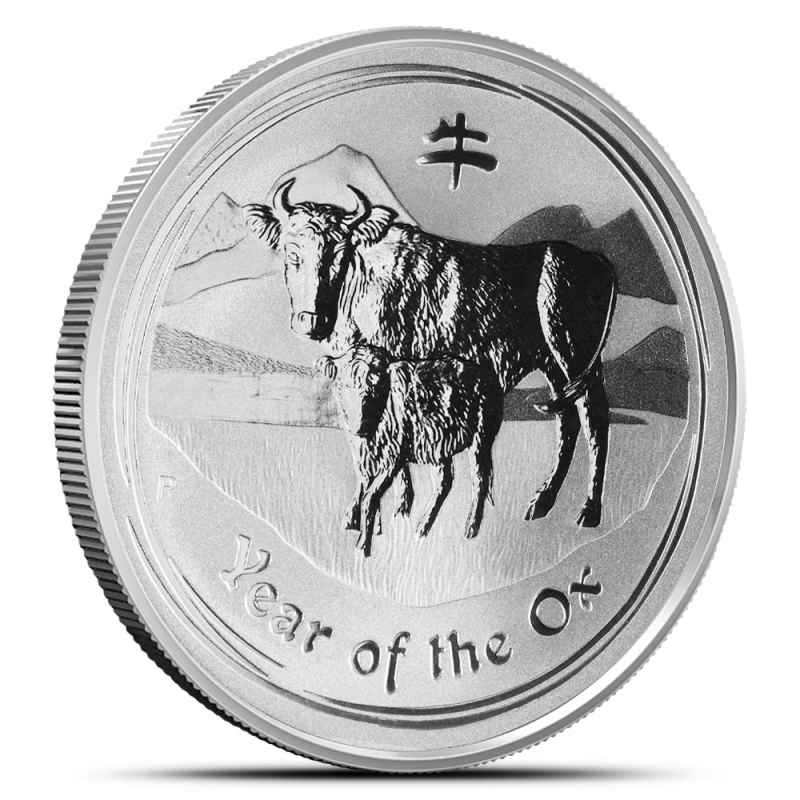 2009 1 oz Australian Silver Lunar Ox Coin l JM Bullion™
