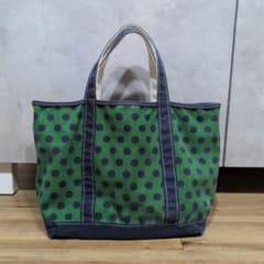 LLBean ドット柄 水玉 トートバッグ レア - メルカリ