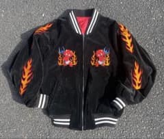 GREAT RED HOT POWER OF DEVILS 刺繍 別珍 - メルカリ