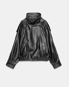 値下げ中】ZARA フェイクレザージャケット XS - メルカリ