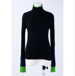 ENFÖLD エンフォルド CASH TOUCH ハイネックバイカラーニット - メルカリ