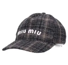 2026年最新】miumiu キャップ チェックの人気アイテム - メルカリ
