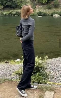 YANUK ボーイズストレート LEA 21 OBK ブラック 黒 ヤヌーク - メルカリ