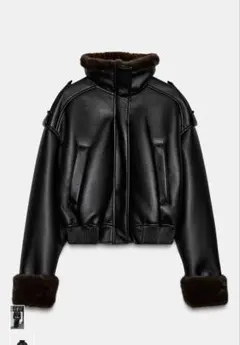 2026年最新】zara フェイクレザーボンバージャケットの人気アイテム