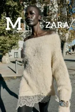 2026年最新】zara レース付きニットセーターの人気アイテム - メルカリ