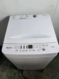新生活 1人暮らし□ハイセンス□全自動洗濯機 HW-G55NJ1 2025年製