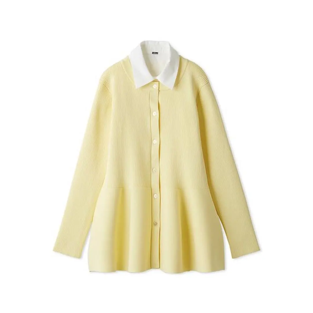 2026年最新】milaowen 衿付きペプラムニットプルオーバーの人気