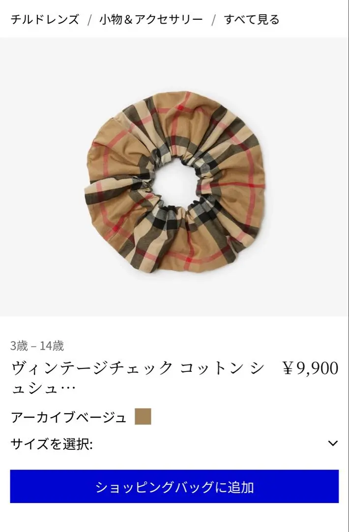 2026年最新】BURBERRY ヘアゴム・シュシュの人気アイテム - メルカリ