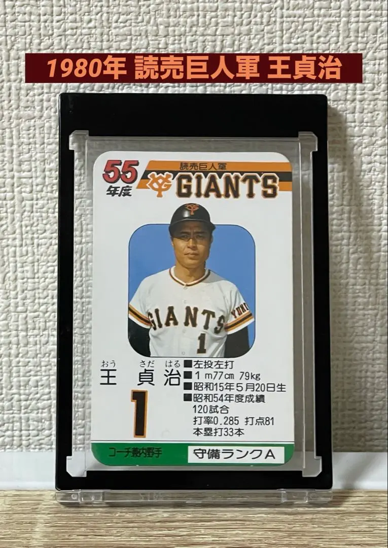 2026年最新】プロ野球カード王貞治1977年の人気アイテム - メルカリ