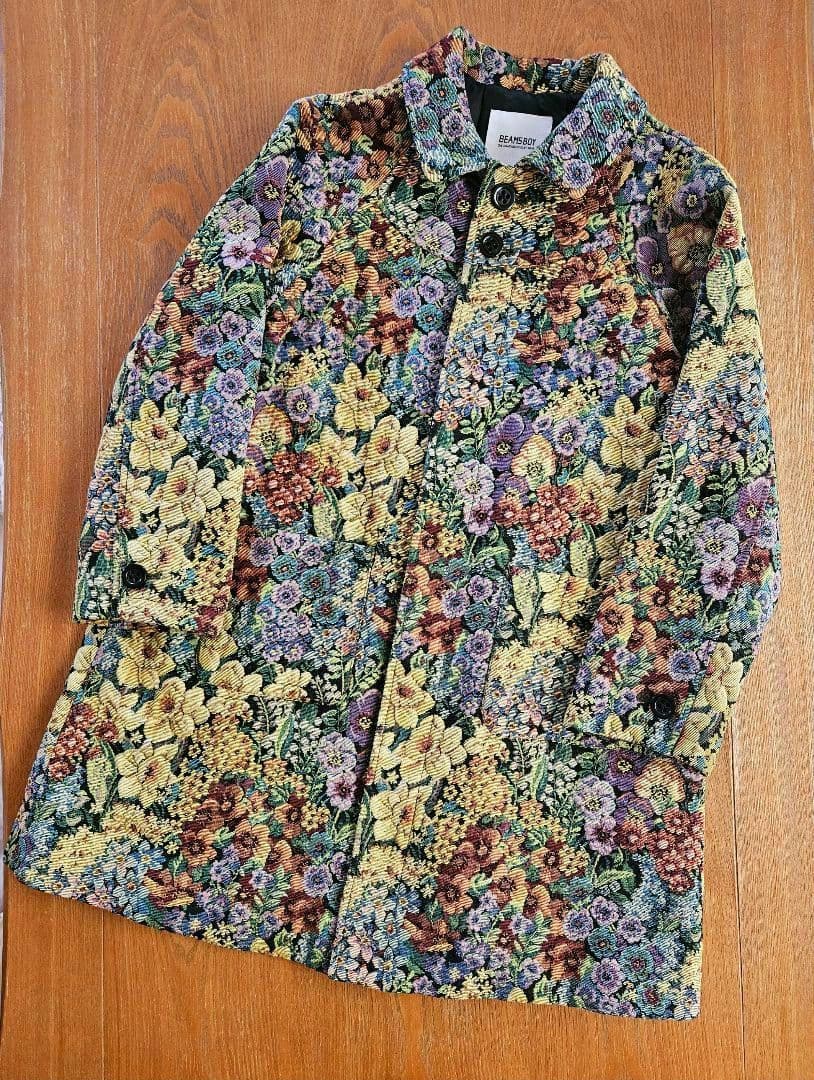 美品 BEAMSBOY ビームスボーイ ゴブラン織 コート 花柄 - メルカリ