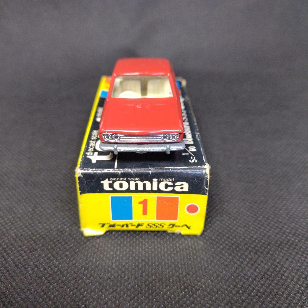 【116】トミカ　黒箱　日本製　ブルーバード　SSS　クーペ　1Eホイール