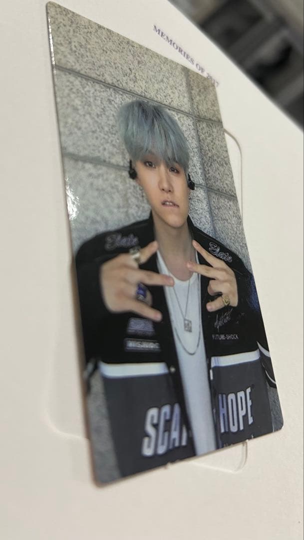 BTS memories SUGA 2017 トレカ（公式）台紙付き