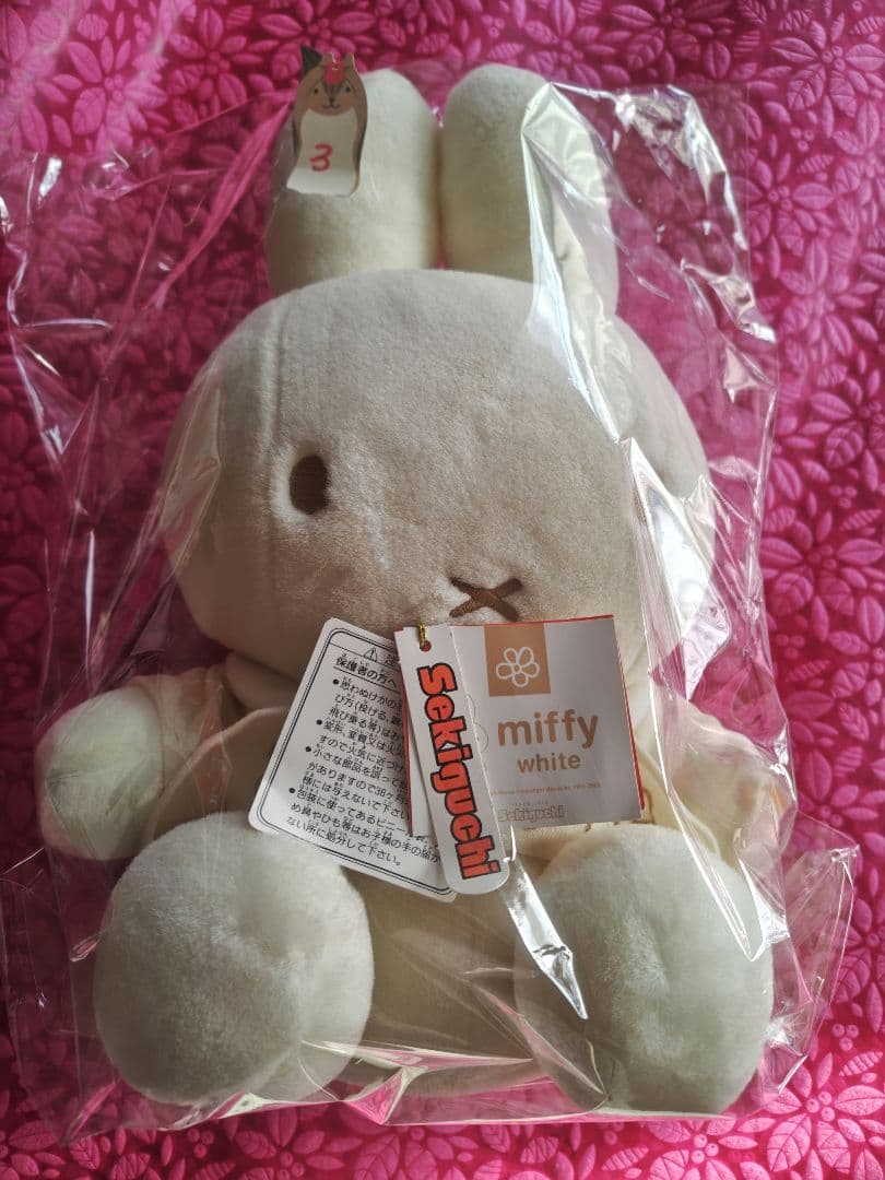 miffy whiteシリーズ ミッフィー 花柄ドレスM ぬいぐるみ ③
