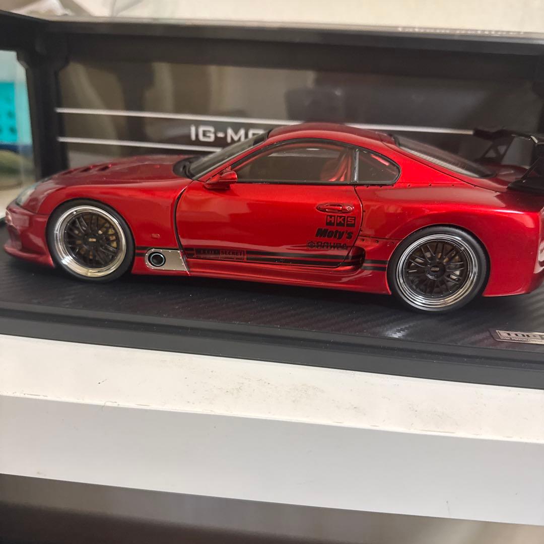 IG-Model トヨタ スープラ 1/18 レッド トップシークレット イグニッションモデル 1/18 トヨタ スープラ (A80) TRD 3000GT レッド