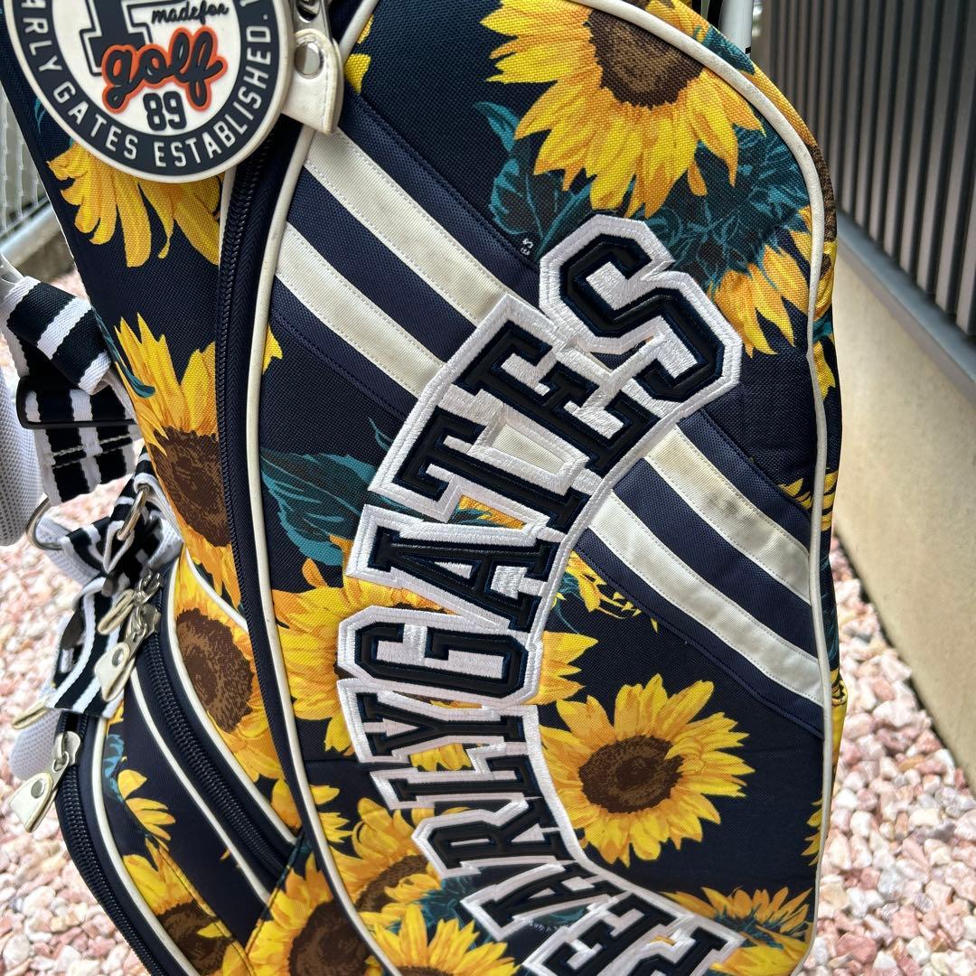値下げ PEARLY GATES ひまわり柄 キャディバッグ - メルカリ