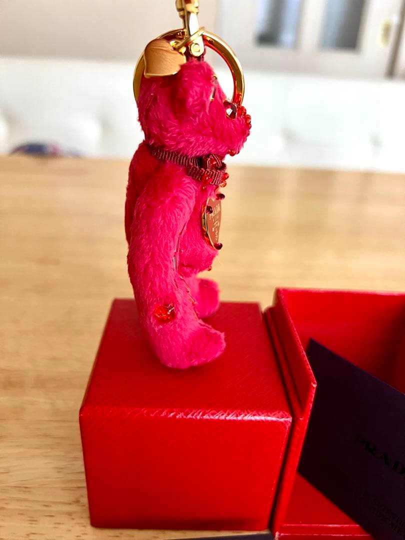✴︎森のトラ様専用✴︎PRADAテディベア バッグチャーム キーホルダー