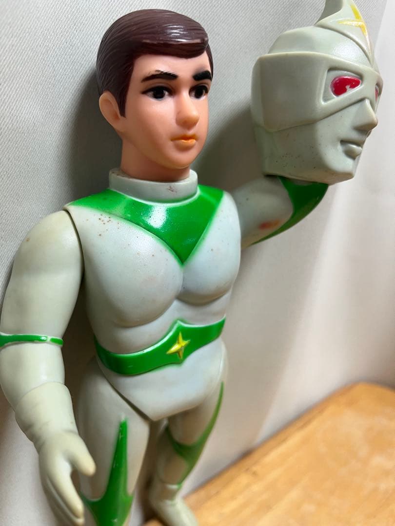 ミラーマン マスク着脱 ソフビ 当時物 レトロ ブルマァク 円谷プロ