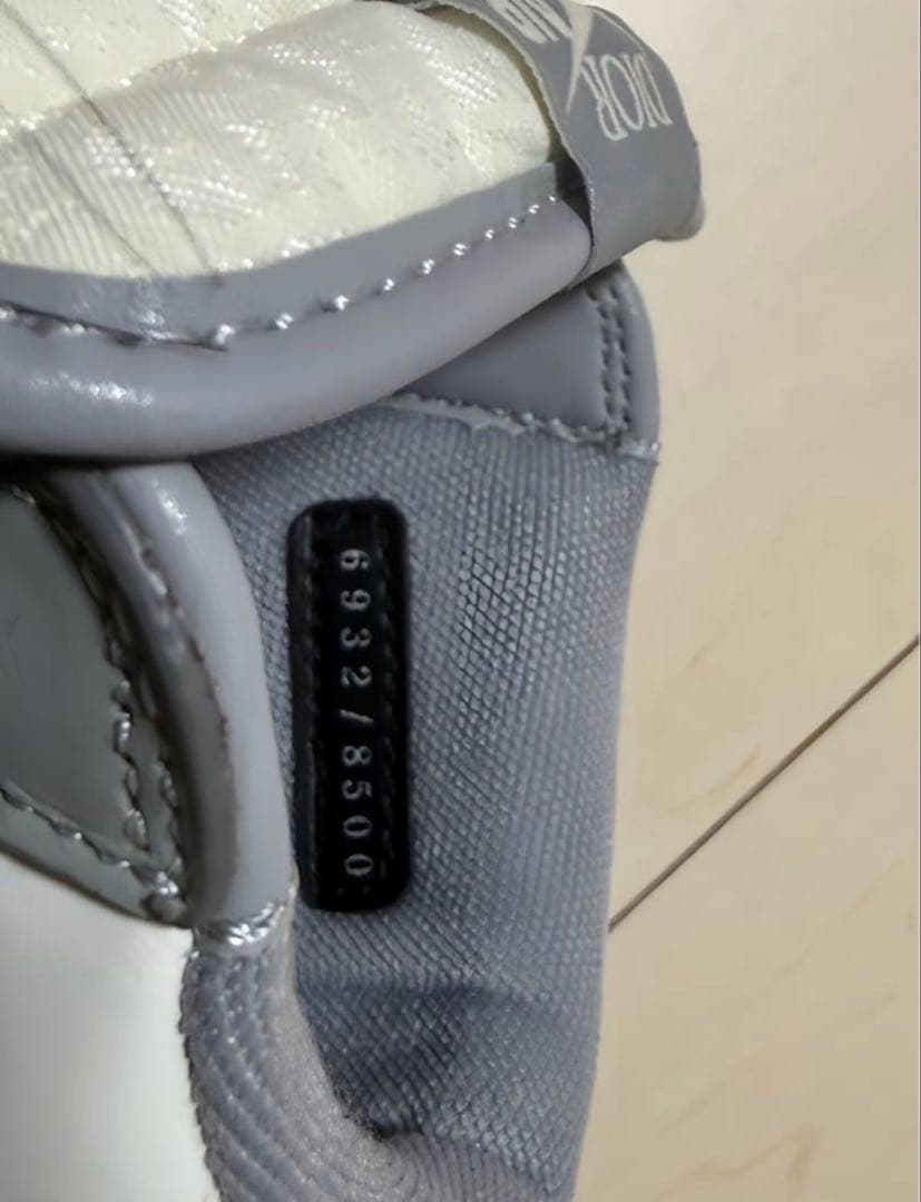 Dior Air Jordan 1 グレー/ホワイト 【27.5cm】