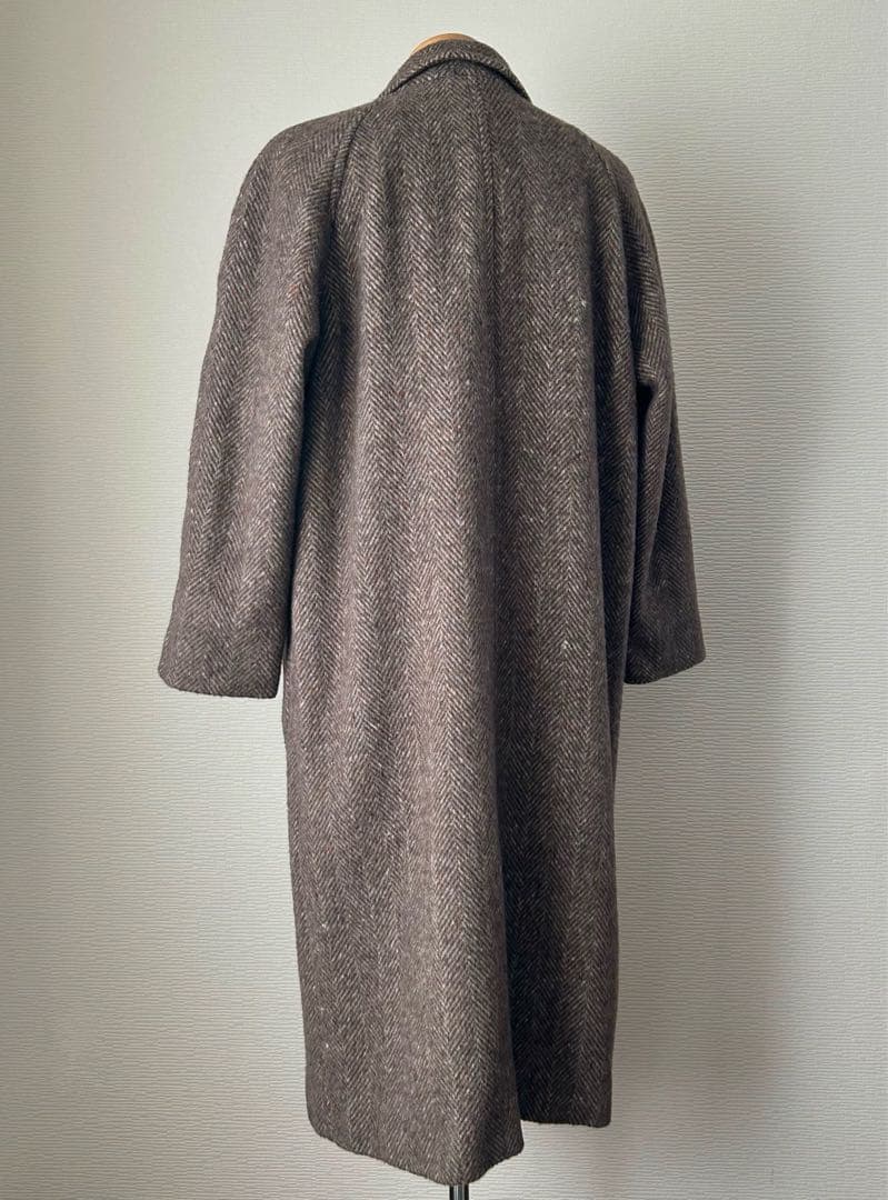 80~90年代】ヘリンボーン ステンカラーコート 日本製 バブル期 - メルカリ