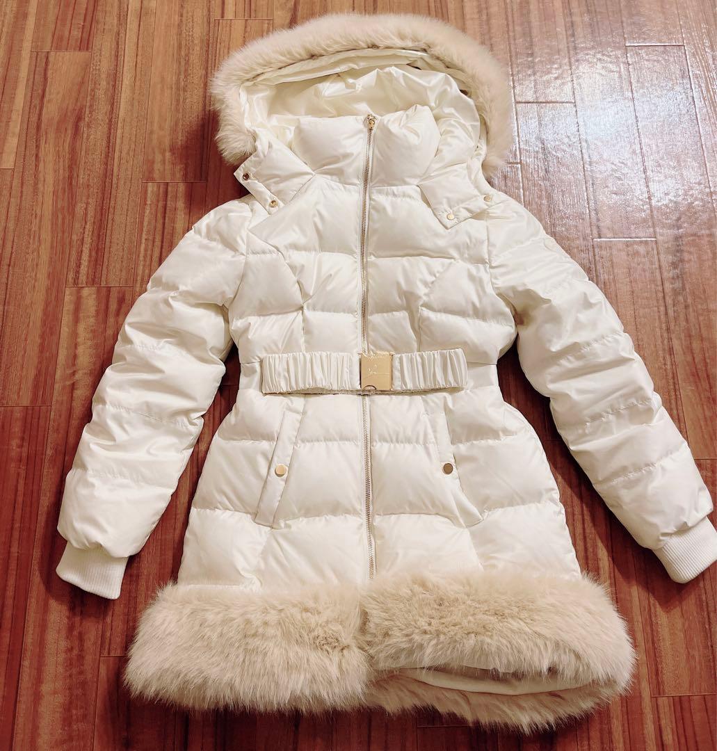 RANDYランディーカービーファーダウンジャケット白S - メルカリ