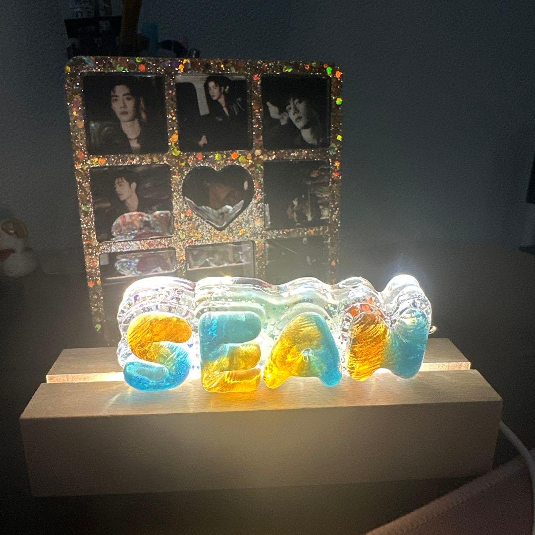 肖戦 厚いレジン置物です&バッグチャームに&ナイトライトにもなります❣️9点セット