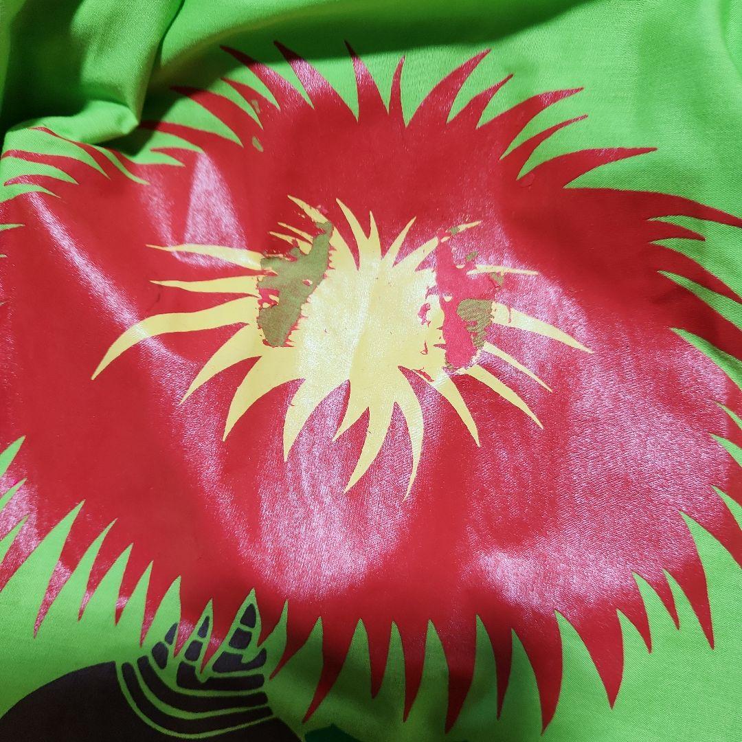 フラダンス用花柄パウスカート 緑色 やや難あり - メルカリ