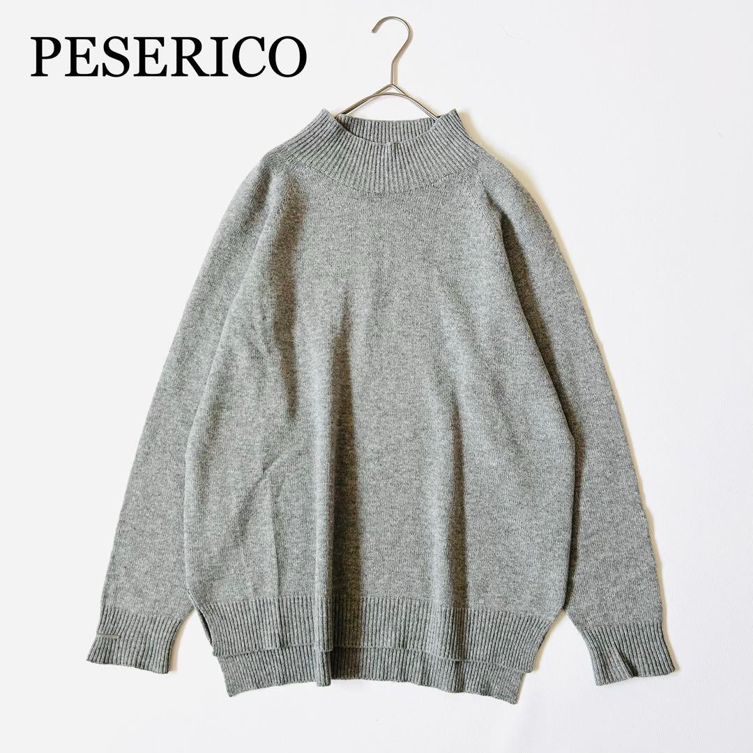 3153y美品 ペセリコ カシミヤシルクモックネックニット モニーレ付き グレー 楽天市場】シルクカシミヤ モックネック 春ニット メンズ モックネック