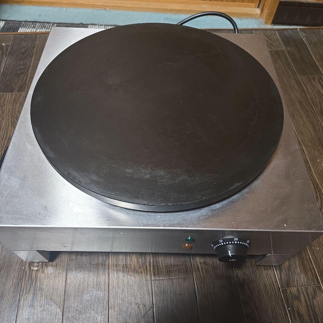 業務用クレープ機械 トンボとヘラ付属！KIPROSTAR業務用電気クレープ焼き器 PRO-40CRP