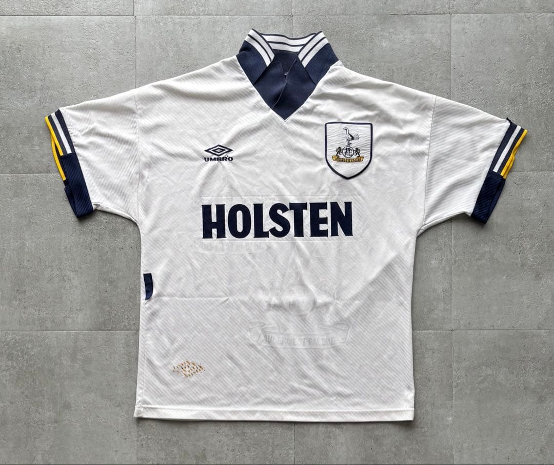 レア　93-94 トッテナム　アンブロ　ホームユニフォーム　当時物 トッテナム 1994 ホーム 半袖 ユニフォーム 復刻モデル | プレミア