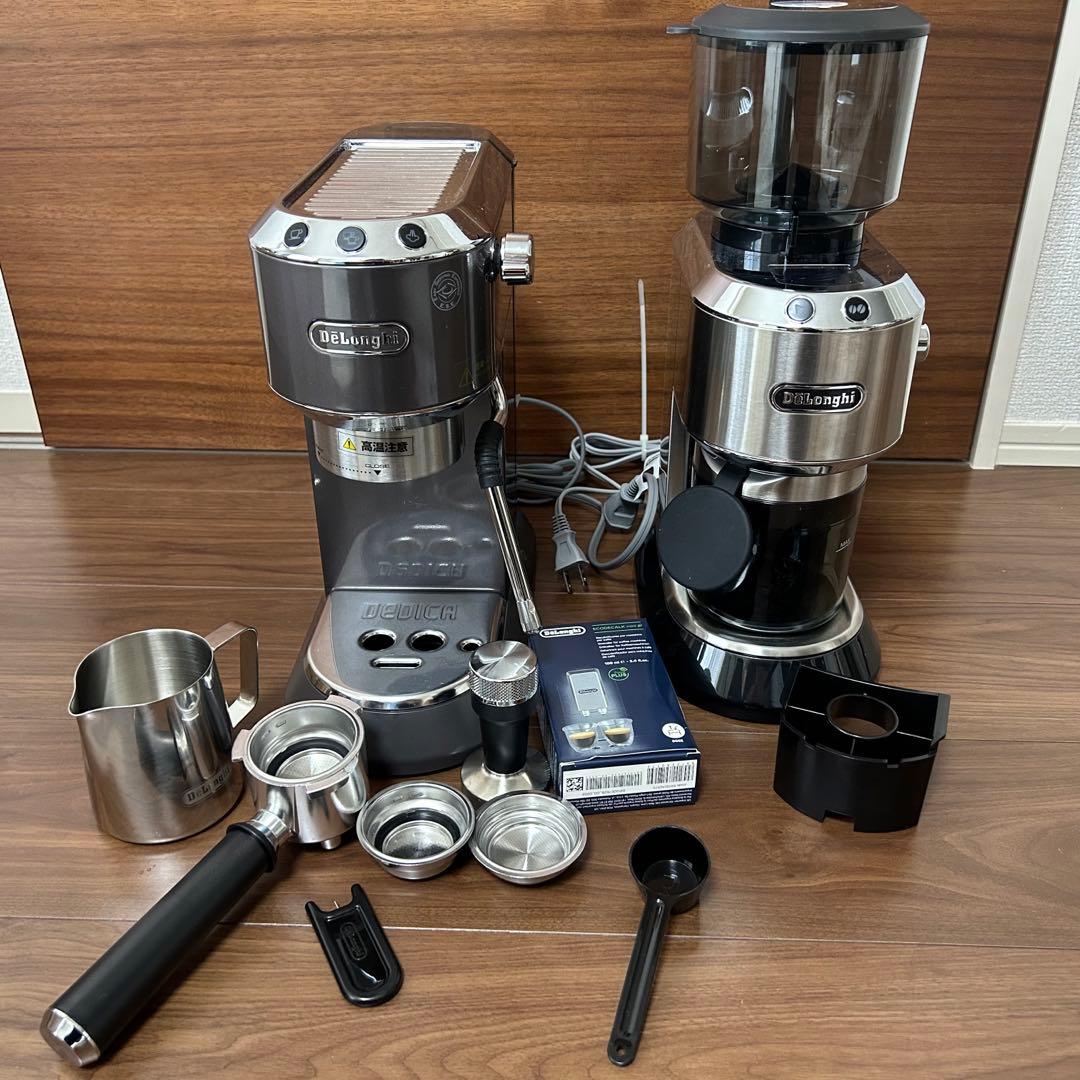 DeLonghi グラインダー、エスプレッソマシン 2点セット【メーカー保証付】 ラ・スペシャリスタ・プレスティージオ グラインダー付きエスプレッソ